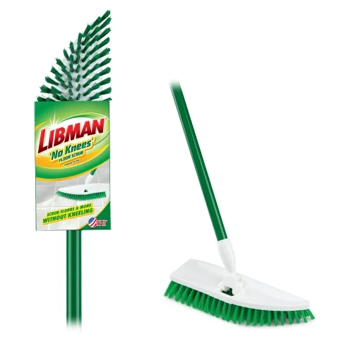 Bathroom scrub brush in and out of packagaing