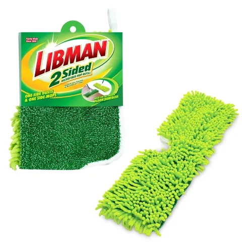 Microfiber mop head in and out of packagaing