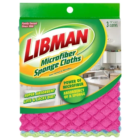Sponge cloths in cardboard packaging