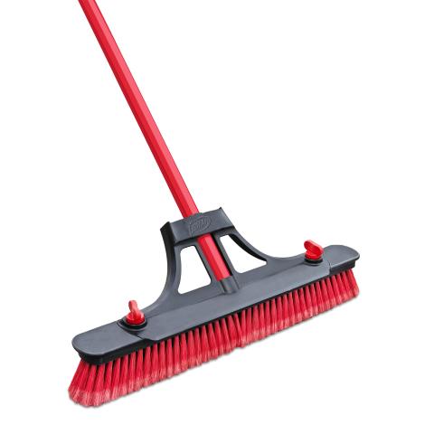 Contractor Grade Multi-Surface Push Broom with Fiberglass Handle