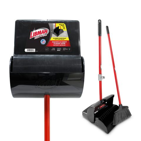 Closed Dustpan with Lobby Broom